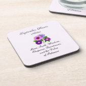 9月誕生月フラワーアスター コースター (左側)