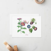 9月誕生月フラワーフラットノートカード ノートカード (正面/裏面インサイチュ)