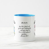 9月誕生月花名前をカスタムするクリスチャン マグカップ (中央)