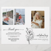 9月誕生月花葬儀プログラム チラシ (正面)