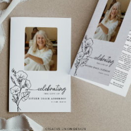 9月誕生月花葬儀プログラム チラシ