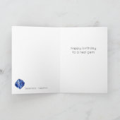 9月誕生石サファイア誕生日カード カード (内部)