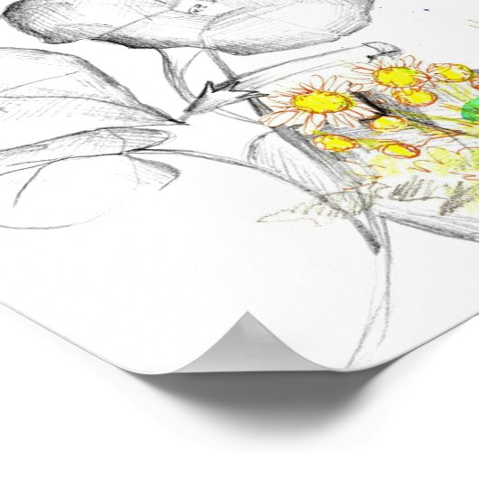 9月誕生花の言語 ポスター (角)