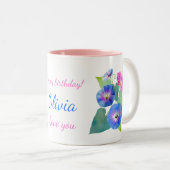 9月誕生花ギフト朝顔 ツートーンマグカップ (正面右)