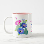 9月誕生花ギフト朝顔 ツートーンマグカップ (左)