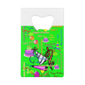 9月1日子供の誕生日 クレジットカード栓抜き (裏面)