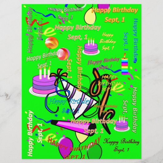 9月1日　子供の誕生日 チラシ (正面)