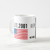 9月11日のマグを覚えて下さい コーヒーマグカップ (正面左)