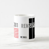 9月11日のマグを覚えて下さい コーヒーマグカップ (中央)