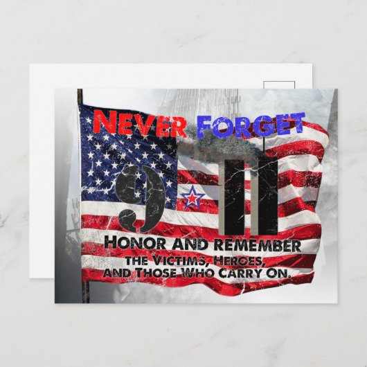 9月11日を決して忘れないで ポストカード (正面/裏面)