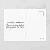 9月11日を決して忘れない 黄色のリボン ポストカード (裏面)