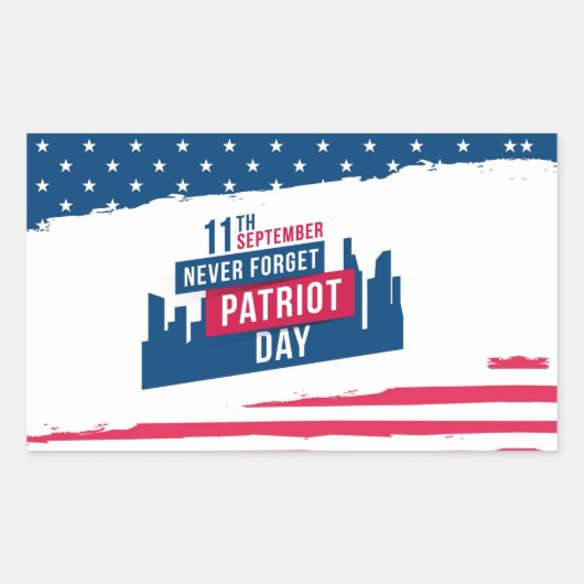 9月11日ステッカー 長方形シール (正面)