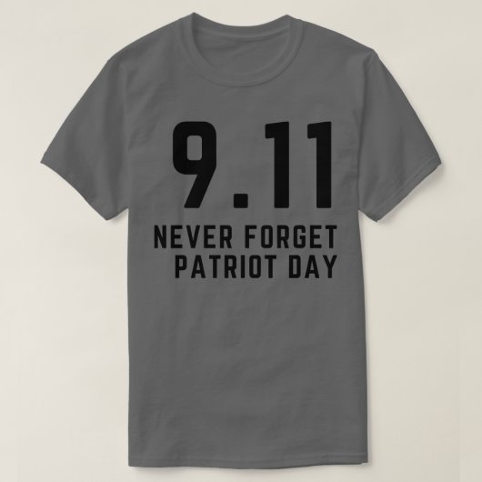 9月11日パトリオットデー911ツインタワーズ Tシャツ (デザイン正面)