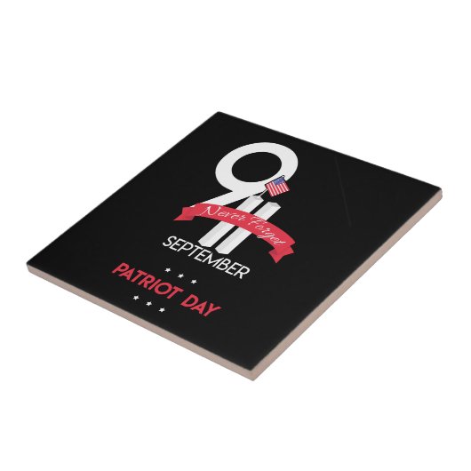 9月11日忘れ タイル (側面)