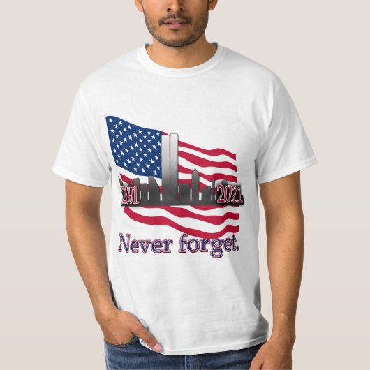 9月11日10年記念日のTシャツ Tシャツ (正面)