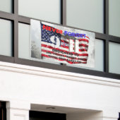 9月11日 横断幕 (ビルの外側)