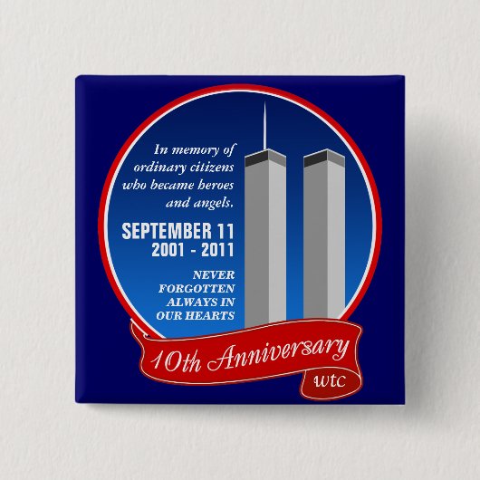 9月11日-第10記念日-の英雄及び天使 缶バッジ (正面)