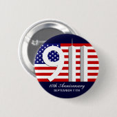 9月11日- 9/11第10記念日WTCピン 缶バッジ (正面&裏面)