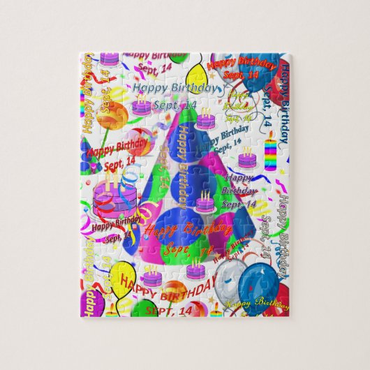 9月14日誕生日ジグソーパズル ジグソーパズル (縦)