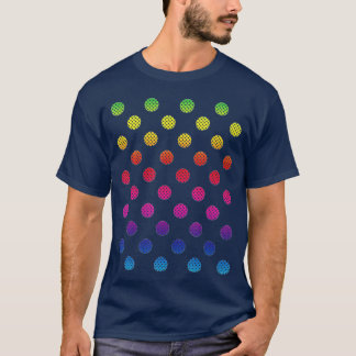 9月15日ドット数々のデイカラー虹ポルカ堂 Tシャツ