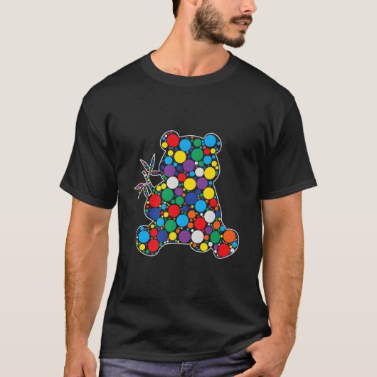 9月15日 水玉パンダ 国際ドットの日 Tシャツ (正面)
