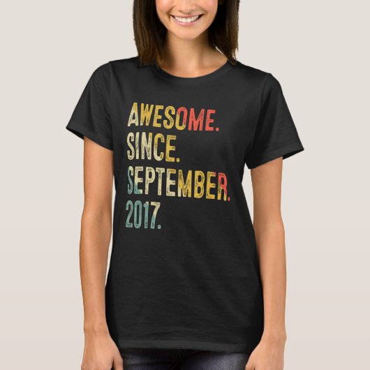 9月2日から5歳5素晴らし誕生日 Tシャツ (正面)