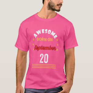 9月20日 誕生日 20日に生まれたお祝い Tシャツ
