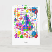 9月21日誕生日グリーティングカード折り カード (裏面)