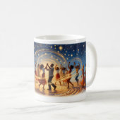 9月21日 — 星の下で踊る夜のマグカップ コーヒーマグカップ (正面右)