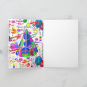 9月27日誕生日グリーティングカード折り カード (内部)