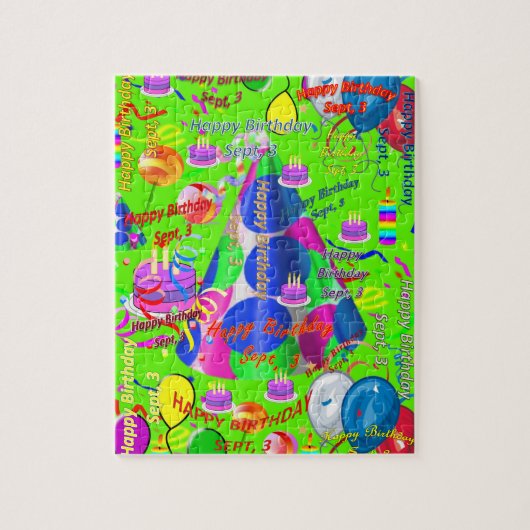 9月3日誕生日ジグソーパズル ジグソーパズル (縦)