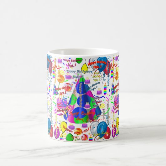9月3日誕生日マグ コーヒーマグカップ (中央)