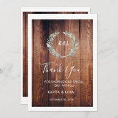 9月30日のカ素朴バ結婚&リナさんの作品 招待状 (正面/裏面)