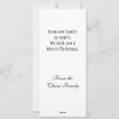 9月4日ファミリーフォトクリスマスカード シーズンカード (裏面)