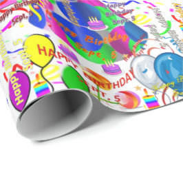 9月5日誕生日ギフト包装紙 ラッピングペーパー