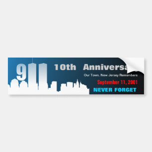9月9/11の11日の-カスタマイズバンパーステッカー バンパーステッカー