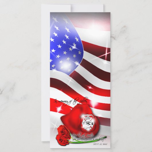 9月9/11メモリアルラックカード (正面)