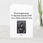 9月（濃） – グリーティングカード (裏面)