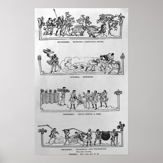 9月、10月、11月、12月 ポスター (正面)