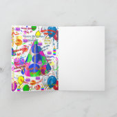 9月, 19誕生日グリーティングカード折り カード (内部)