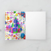 9月， 30誕生日グリーティングカード折り カード (内部)