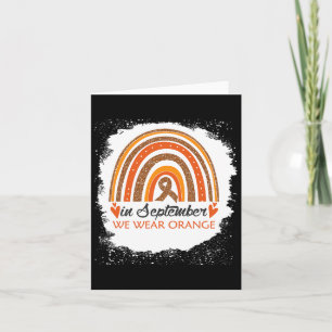 9月We衣服オレンジ漂白レインボー白血病 カード