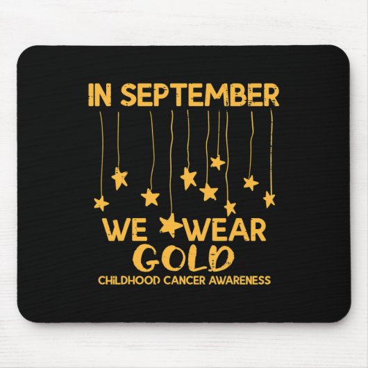 9月We衣服金ゴールド小児癌認識度 マウスパッド (正面)