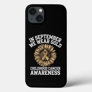 9月We衣服金ゴールド小児癌認識度 iPhone 13ケース