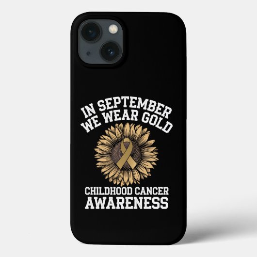 9月We衣服金ゴールド小児癌認識度 Case-Mate iPhoneケース (裏面)