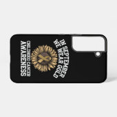 9月We衣服金ゴールド小児癌認識度 Samsung Galaxyケース (裏面横)