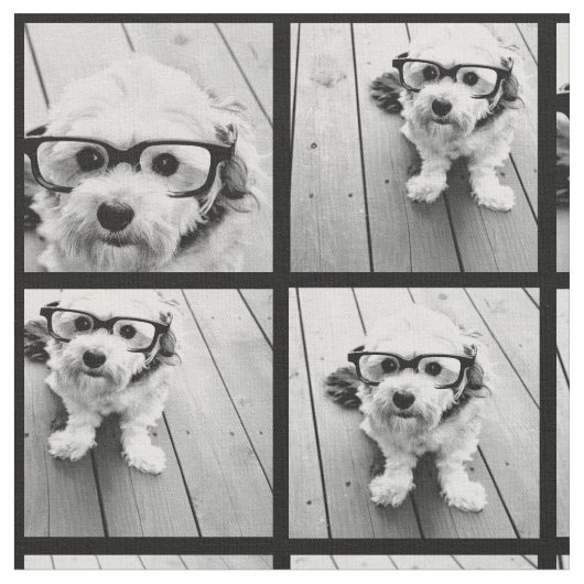 9枚のお気に入りの写真を使う – 黒 ファブリック (クローズアップ)