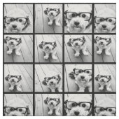 9枚のお気に入りの写真を使う – 黒 ファブリック (見本)