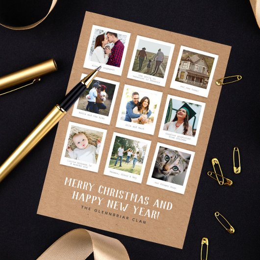 9枚のインスタント写真 年間ベスト シーズンカード