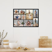 9枚のフォトコラージュのポスターを作成 ポスター (キッチン)